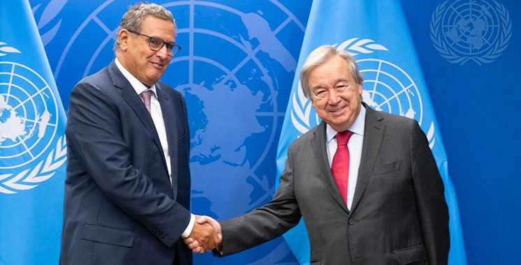 AG77: M. Akhannouch reçu à New York par le Secrétaire général de l’ONU