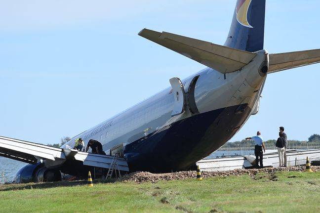 Le Boeing 737 cargo a quitté la piste de l'aéroport de Montpellier en raison des mauvaises conditions atmosphériques.