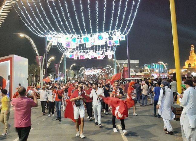 Des supporters tunisiens à Doha