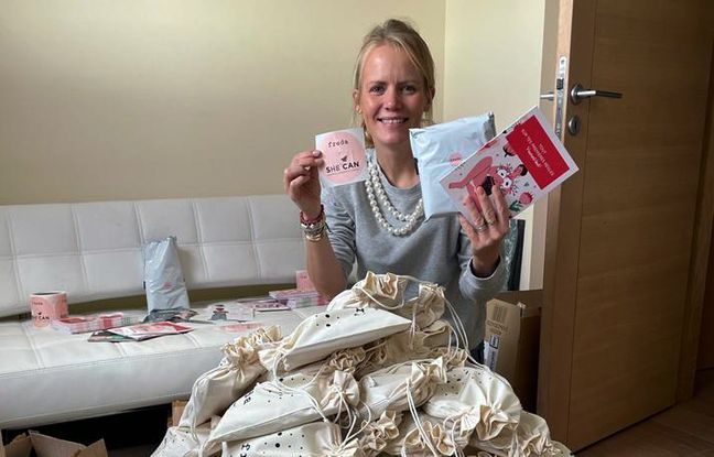 Vibeke Brask Thomsen, directrice de l'association She can he can avec les kits « Monarègles »