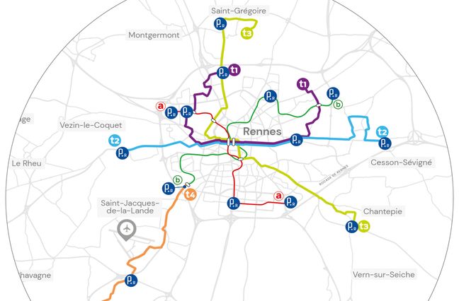 Le tracé des quatre futures lignes a été dévoilé ce jeudi soir au conseil de Rennes Métropole.