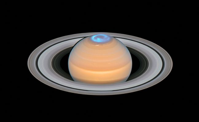 Photo de la planète Saturne réalisée par l'agence spatiale européenne.