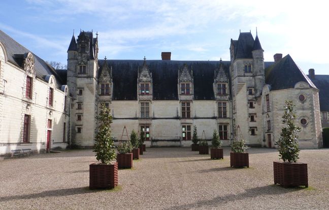 La cour du château de Goulaine, à Haute-Goulaine.