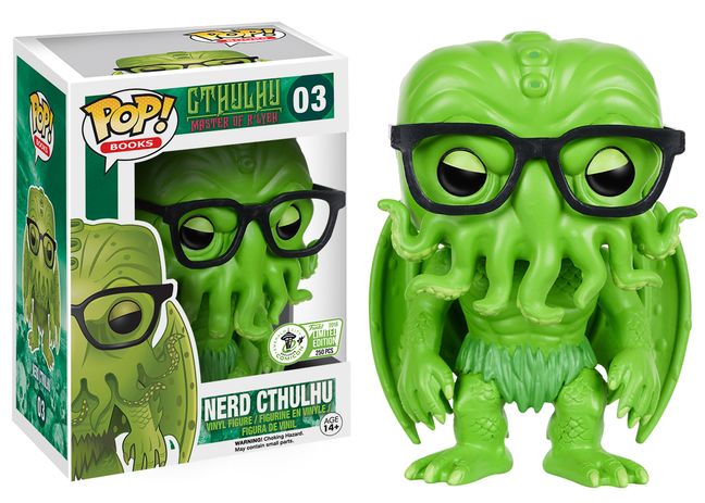 La figurine « Nerd Cthulhu Pop! » est l'illustration parfaite de l'impact de l'œuvre de Lovecraft dans le monde de la pop culture