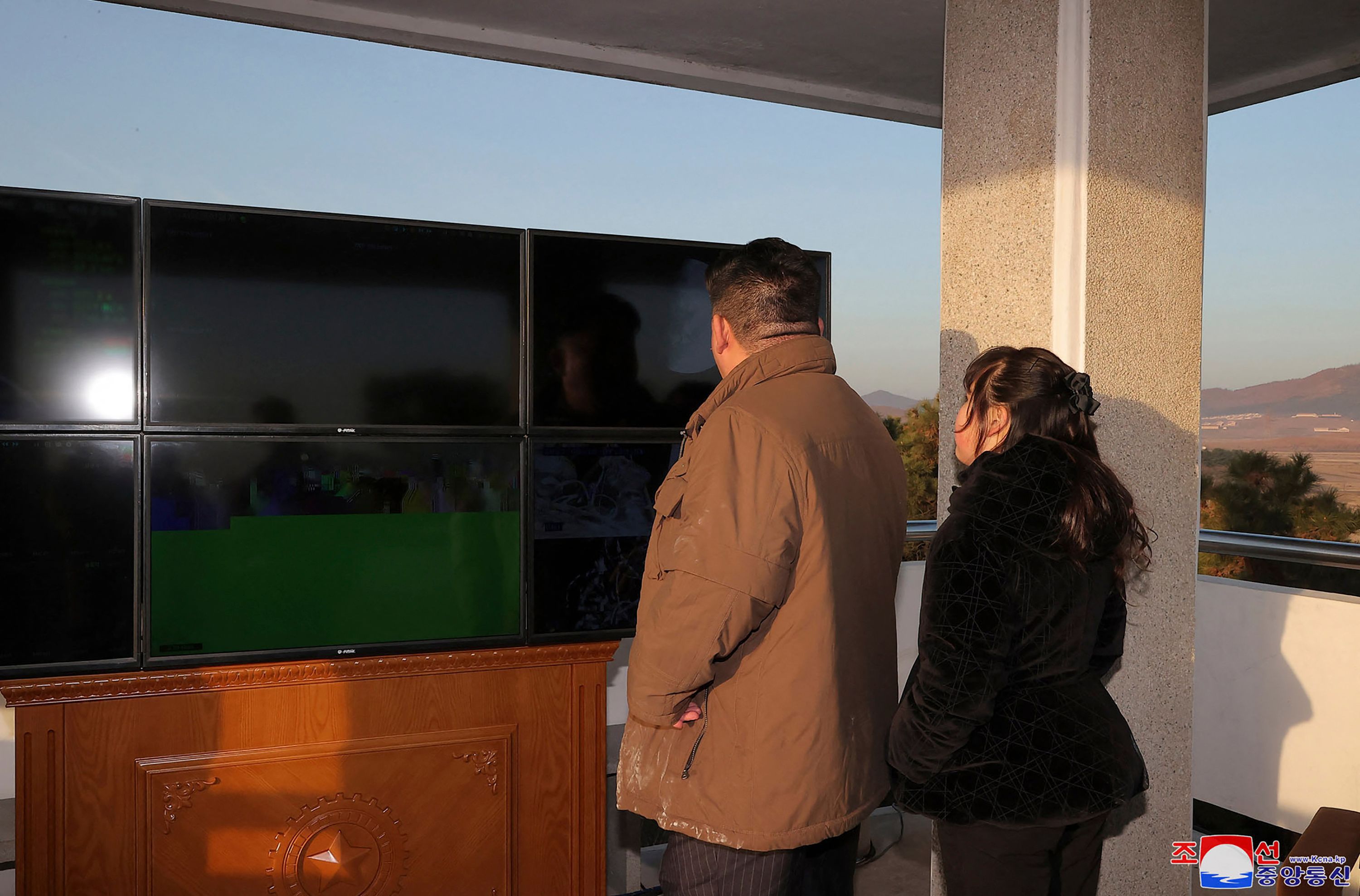 This picture taken on March 16, 2023 and released by North Korea's official Korean Central News Agency (KCNA) on March 17 shows North Korean leader Kim Jong Un (L) witnessing the launch of a Hwasong-17 intercontinental ballistic missile (ICBM) from Pyongyang International Airport. - North Korea said the projectile it test-fired March 16 was an intercontinental ballistic missile known as Hwasong-17, the state news agency KCNA reported. (Photo by KCNA VIA KNS / AFP) / - South Korea OUT / ---EDITORS NOTE--- RESTRICTED TO EDITORIAL USE - MANDATORY CREDIT "AFP PHOTO/KCNA VIA KNS" - NO MARKETING NO ADVERTISING CAMPAIGNS - DISTRIBUTED AS A SERVICE TO CLIENTS THIS PICTURE WAS MADE AVAILABLE BY A THIRD PARTY. AFP CAN NOT INDEPENDENTLY VERIFY THE AUTHENTICITY, LOCATION, DATE AND CONTENT OF THIS IMAGE. /