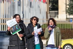 Aresu Rabbani et d autres membres de l association des femmes afghanes de Suisse
