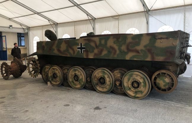 Le char allemand Tigre datant de la Seconde Guerre mondiale, au musée des blindés de Saumur.
