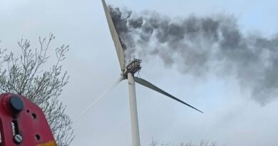 Vendée : Une éolienne de 77 mètres de haut prend feu