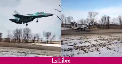 Guerre en Ukraine : quand les pilotes de chasse ukrainiens font décoller leurs appareils sur les routes du pays