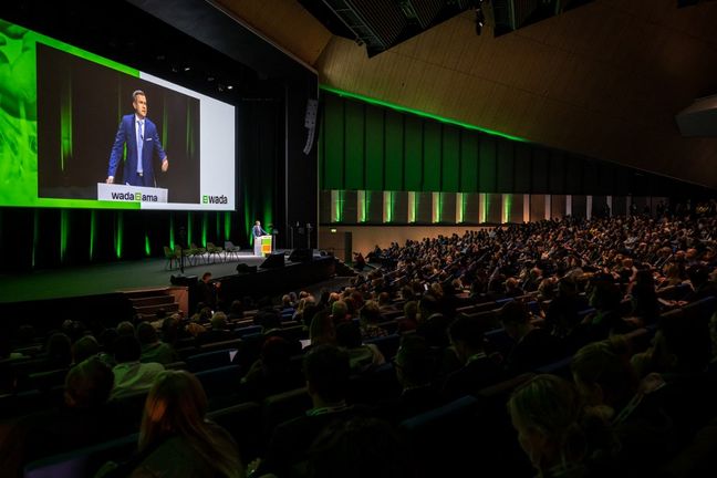 Le dernier symposium en date de l'Agence mondiale antidopage, à Lausanne, a eu lieu le 14 mars 2023.