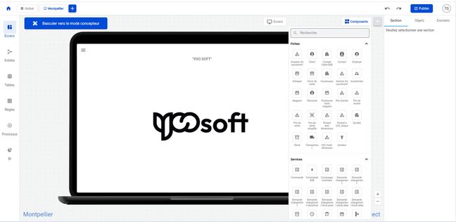 Yoo Soft a développé une solution simple, pour créer des logiciels sans toucher au code.