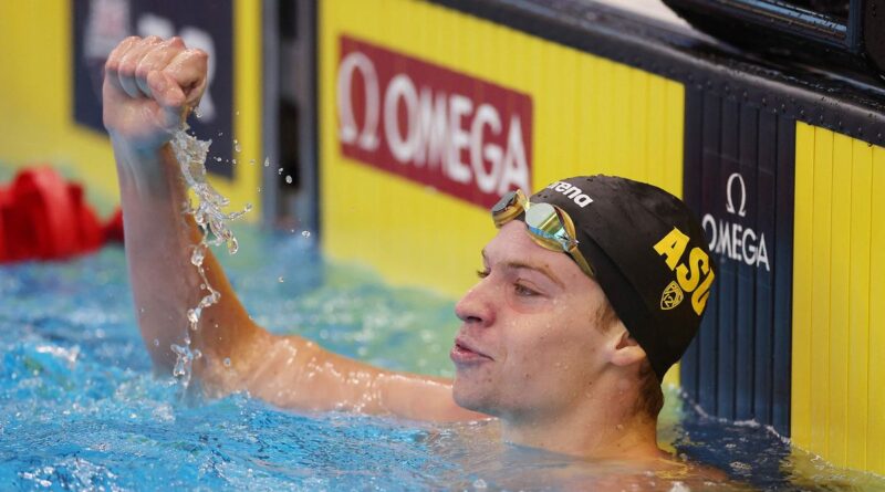Natation : Léon Marchand a un record de Phelps « dans un coin de la tête »