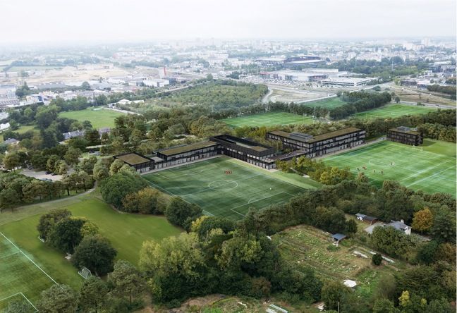 Le Stade Rennais, qui occupe 11 ha sur le site de la Piverdière, va étendre son emprise sur un peu plus de 15 ha.
