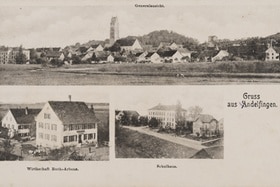 Andelfingen auf einer Postkarte von 1904.