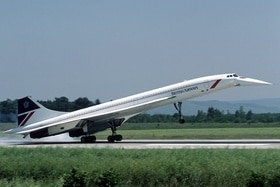 Concorde, the first passenger plane to fly faster than the speed of sound