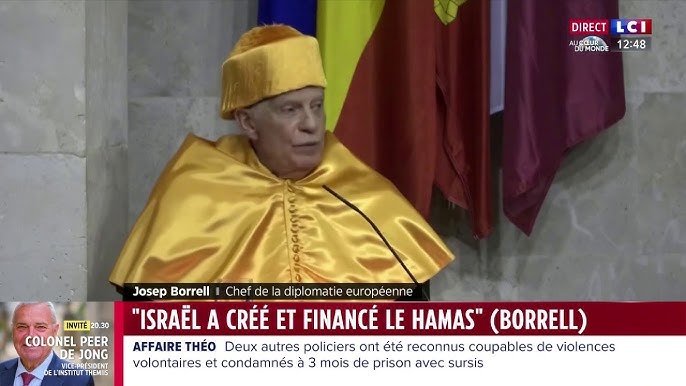 Josep Borrell assure qu'Israël a créé et financé le Hamas - Actualités Tunisie Focus