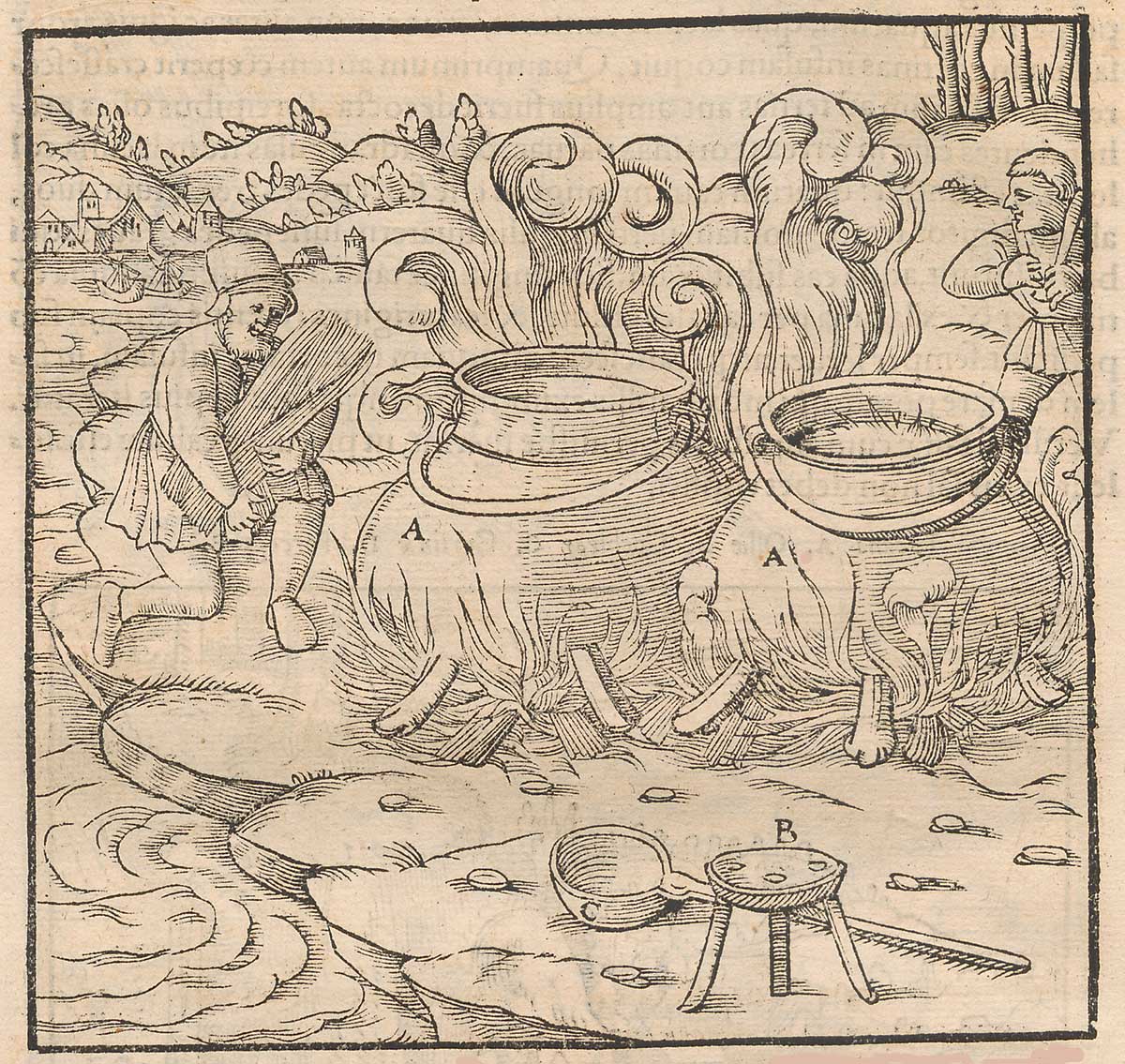 Récolte du sel au 17e siècle
