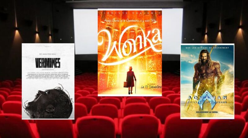 Wonka, Aquaman 2 et Vermines au cinéma Garden City ces 25 et 26 janvier