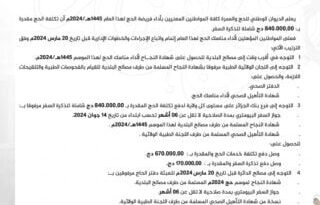 Paiement des coûts du Hadj 2024 : l'ONPO fixe la date limite