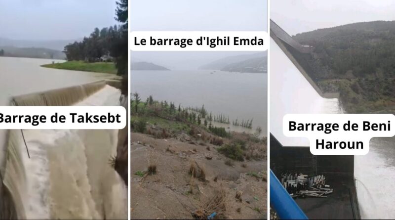 Barrages en Algérie : le taux de remplissage au plus haut depuis 3 ans