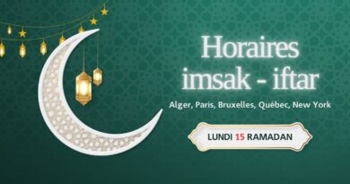 Horaires de l’imsak et de l’iftar du lundi 15 Ramadan (25 mars 2024)