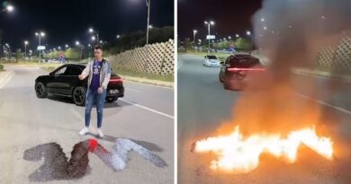 2 millions d'abonnés sur TikTok : un influenceur arrêté après avoir mis le feu à la route