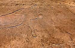 Peintures rupestres découvertes à Brezina