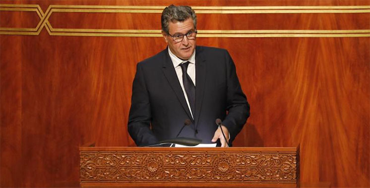 M.Akhannouch devant le parlement: Les réalisations du Maroc dans divers domaines sont le fruit de la Vision Royale éclairée