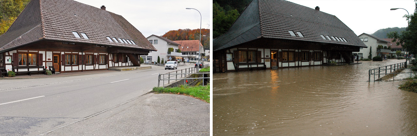 Images d'inondation
