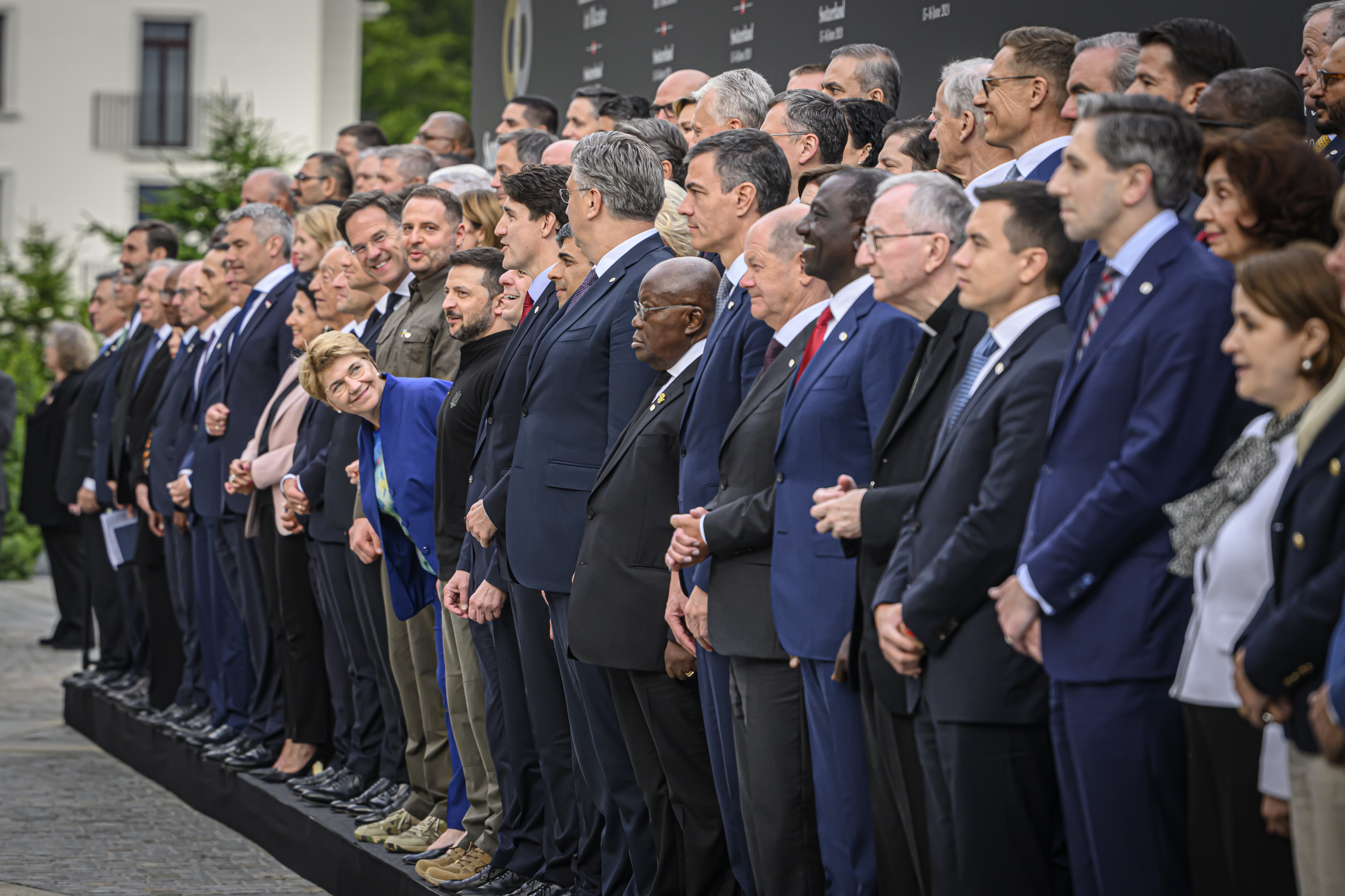 Les chefs d'État au Bürgenstock