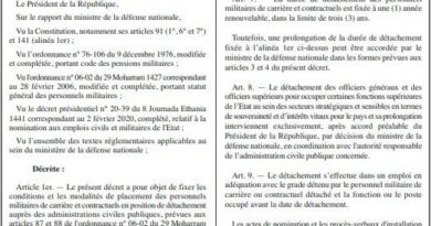 Intégration des cadres de l'ANP dans l'administration civile : Le MDN fixe les règles