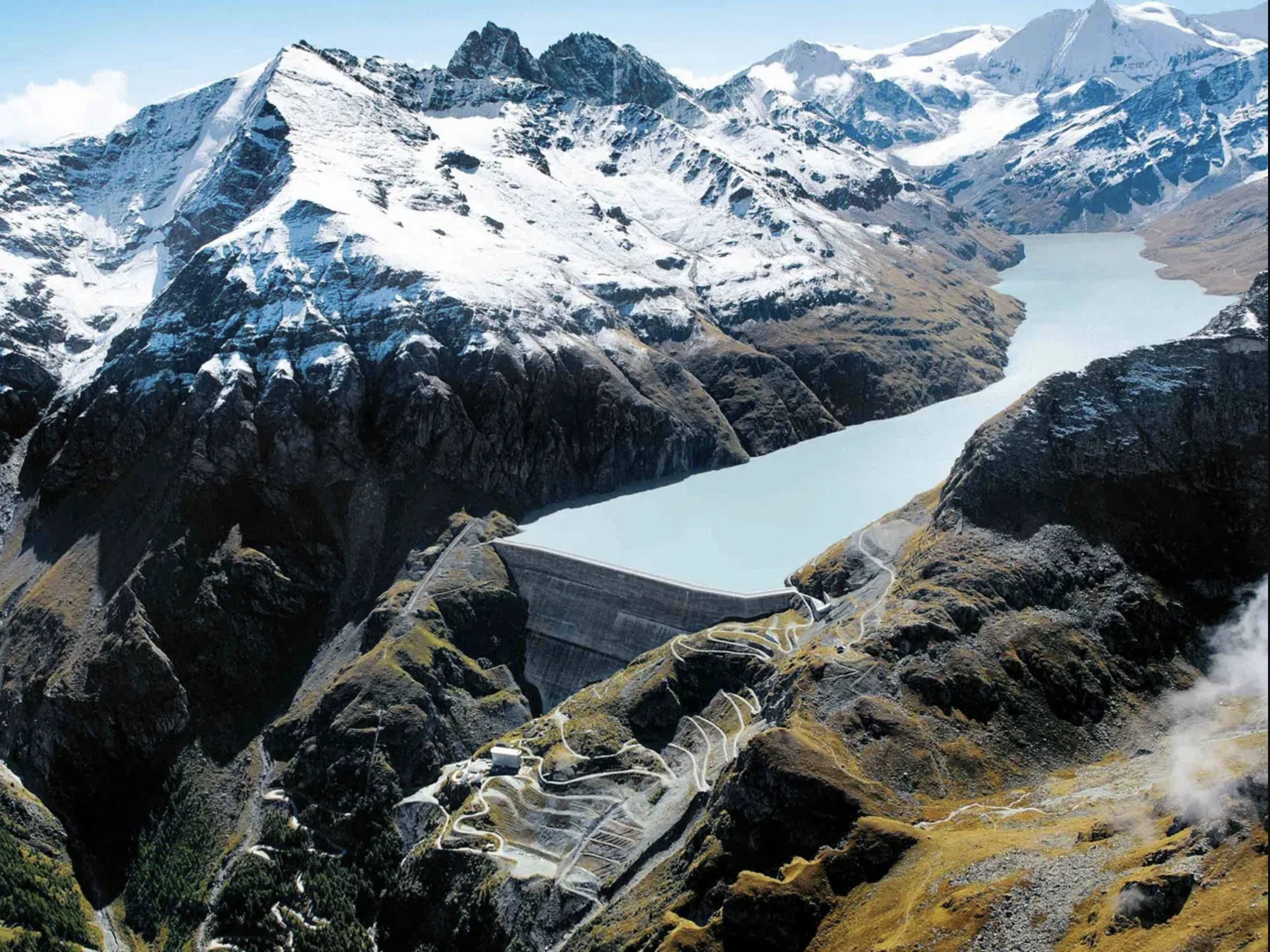 Vue du barrage de la Grande Dixence