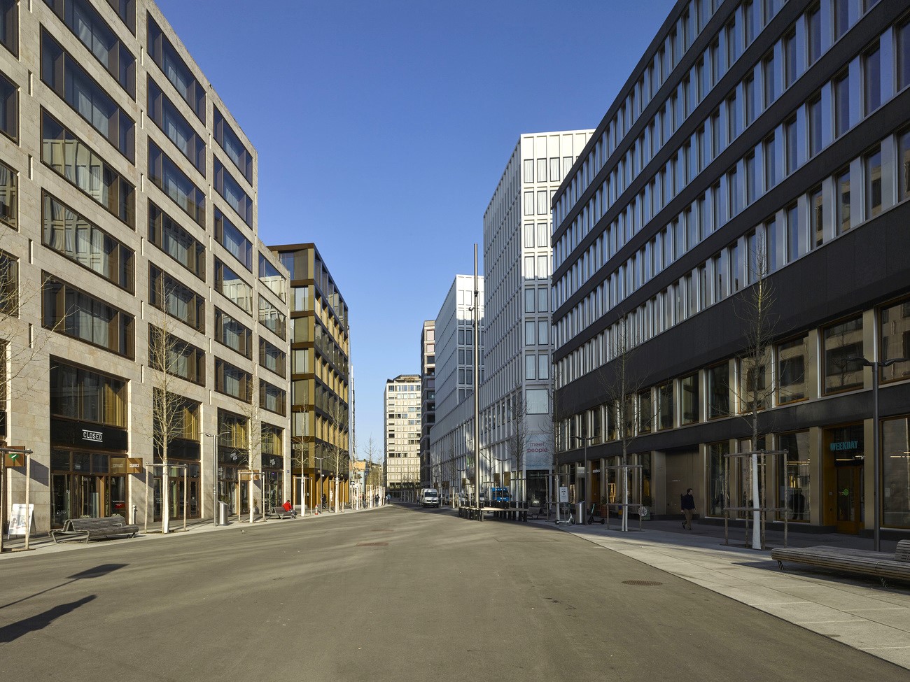 Rue dans la ville de Zurich