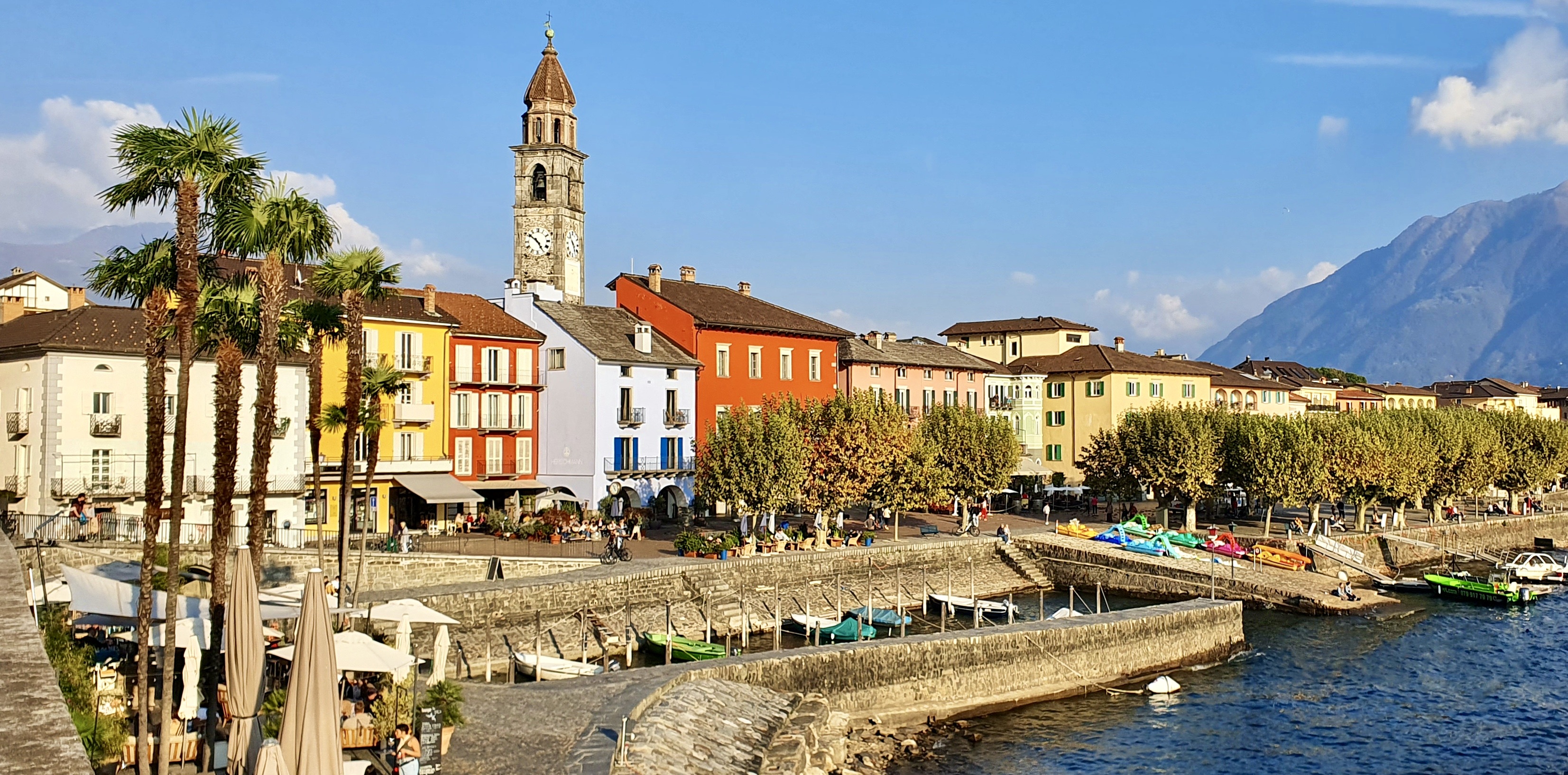 Vue de carte postale d'Ascona.