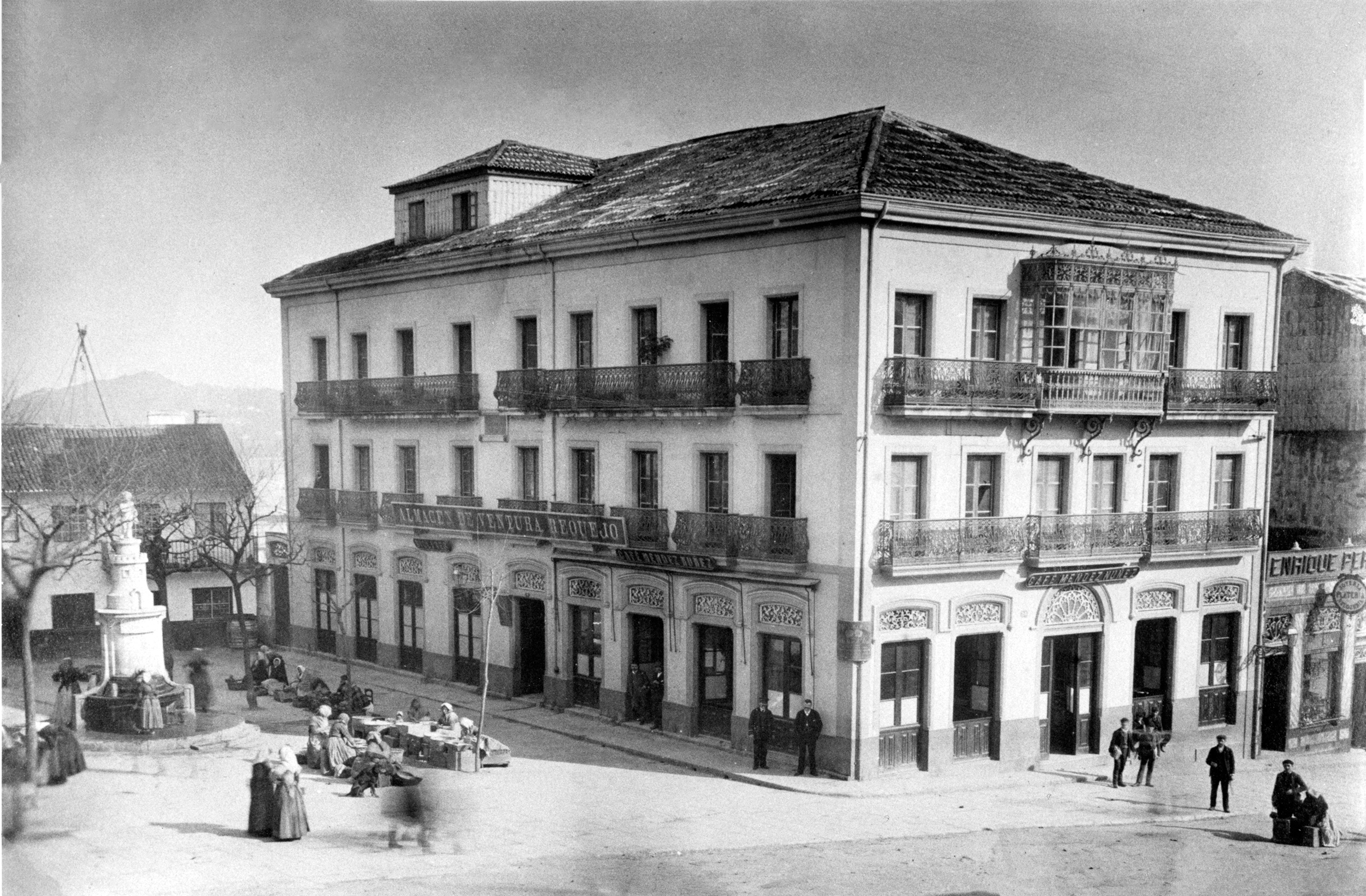 Café Mendez Nuñez à Vigo, acheté vers 1880 par les Grisons Giovanni Lendi (1852-1890) et Emilia Lendi-Matossi (1858-1941) de Poschiavo.