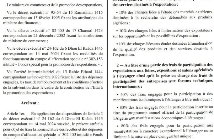 L'État octroie de nouvelles subventions aux exportateurs