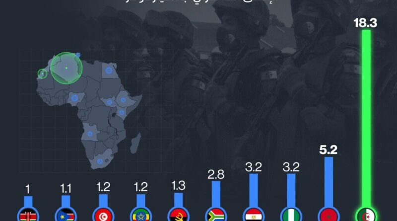 Dépenses militaires 2023/2024 : l'Algérie dispose du plus haut budget d'Afrique