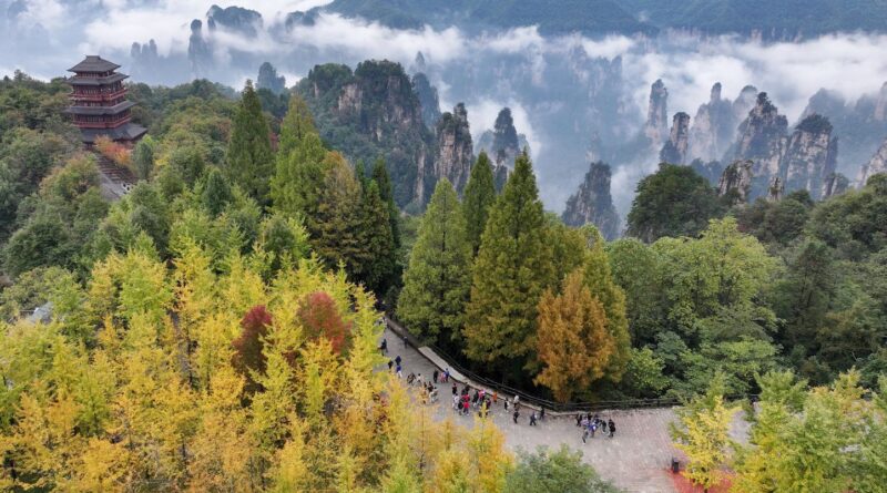 Chine : Cette nouvelle attraction est une simple échelle suspendue à 1.500 m d’altitude