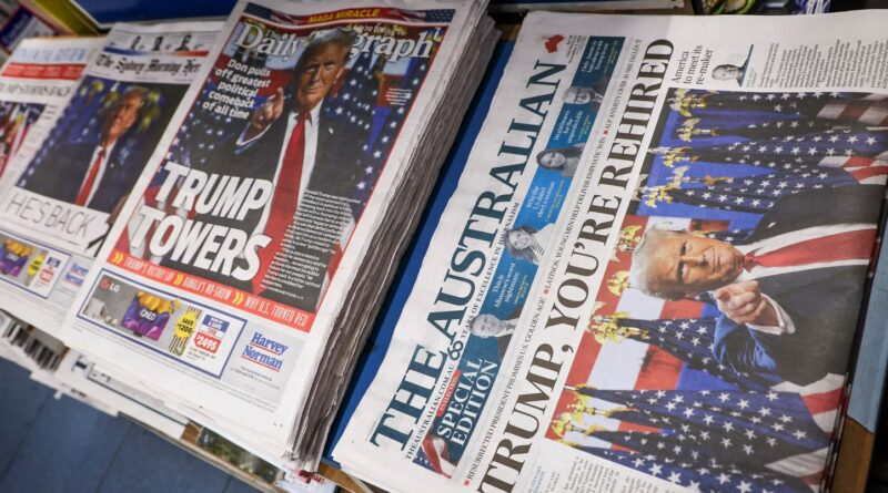 Election américaine 2024 : Les grands titres de la presse divisés face à la victoire de Donald Trump