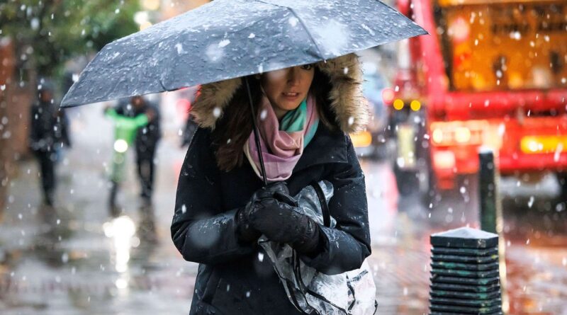 EN IMAGES Londres : Il a neigé pour la première fois de la saison sur la capitale britannique