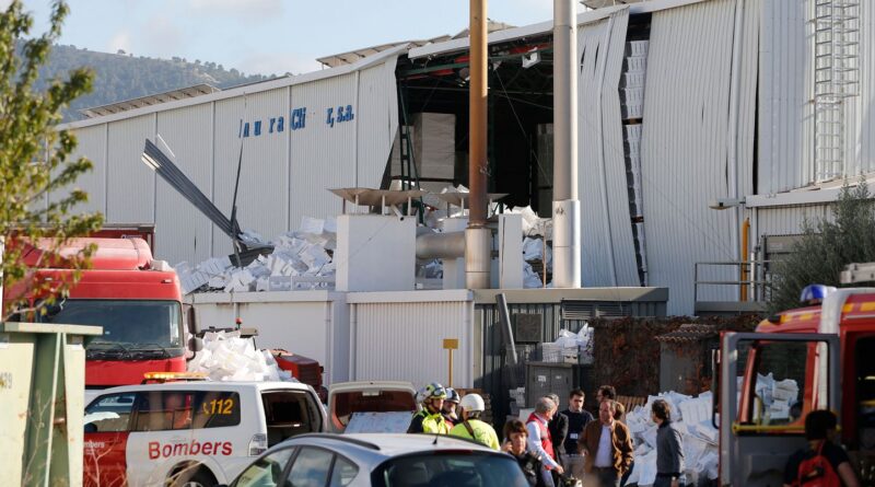 Espagne : Une explosion dans une usine de polystyrène fait trois morts et plusieurs blessés