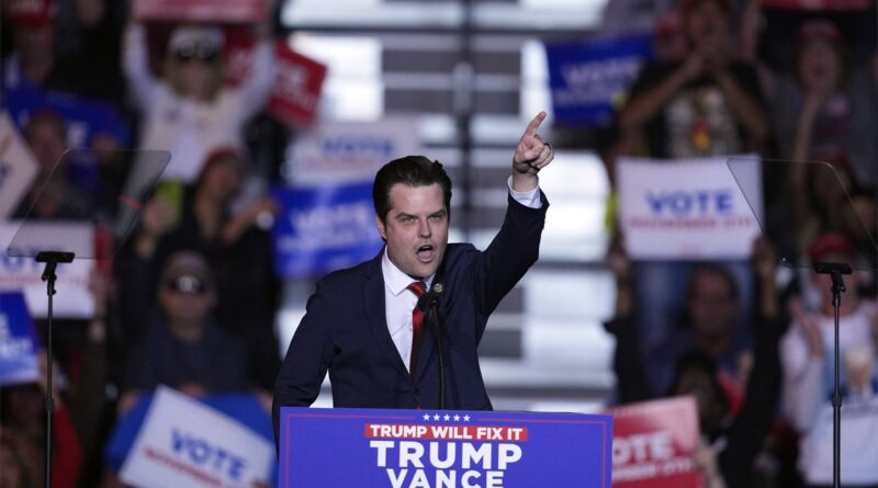 Etats-Unis : Que sait-on de Matt Gaetz, nommé par Trump au département de la Justice… et qui inquiète à Washington