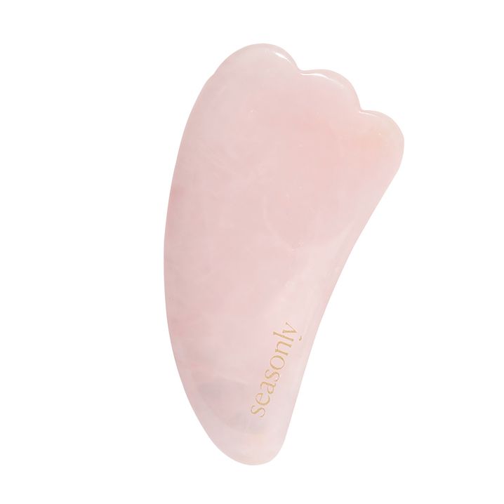 Gua Sha classique en quartz rose.