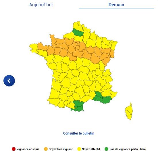 Météo France a placé 28 départements français en vigilance orange neige et verglas pour la journée du 21 novembre 2024.