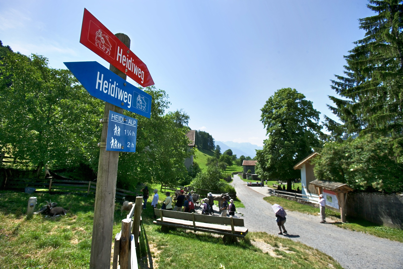 Le village de Heidi, dans les Grisons, est visité chaque année par des fans du monde entier.