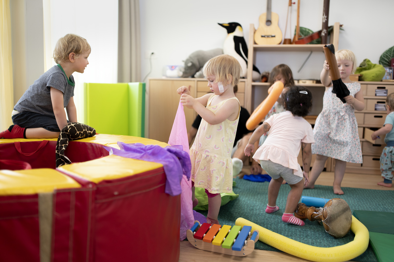 Des enfants dans une crèche