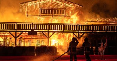 Pyrénées-Orientales : Au Barcarès, l’impressionnant incendie d'un des plus beaux villages de Noël de France