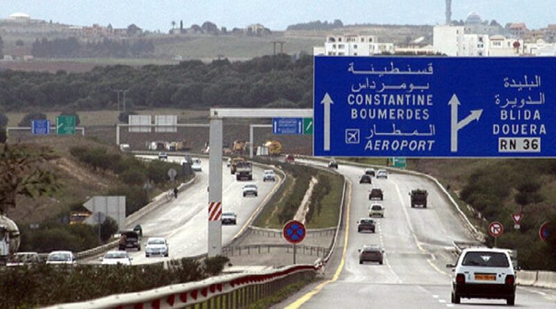 Alger : un important tronçon de l’autoroute est-ouest fermé à la circulation temporairement