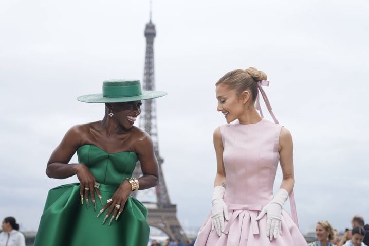 Cynthia Erivo et Ariana Grande à Parisle 26 juillet 2024.