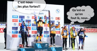 Biathlon :« Pas là où on veut être… » La cérémonie des fleurs fait-elle un peu trop l’apologie de la lose ?